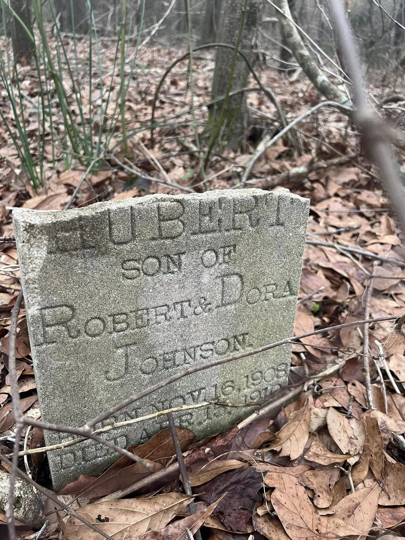 Historic Campbell family grave marker